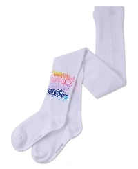 Memoi Girls Sunny Days Opaque Stretch Cotton Tights