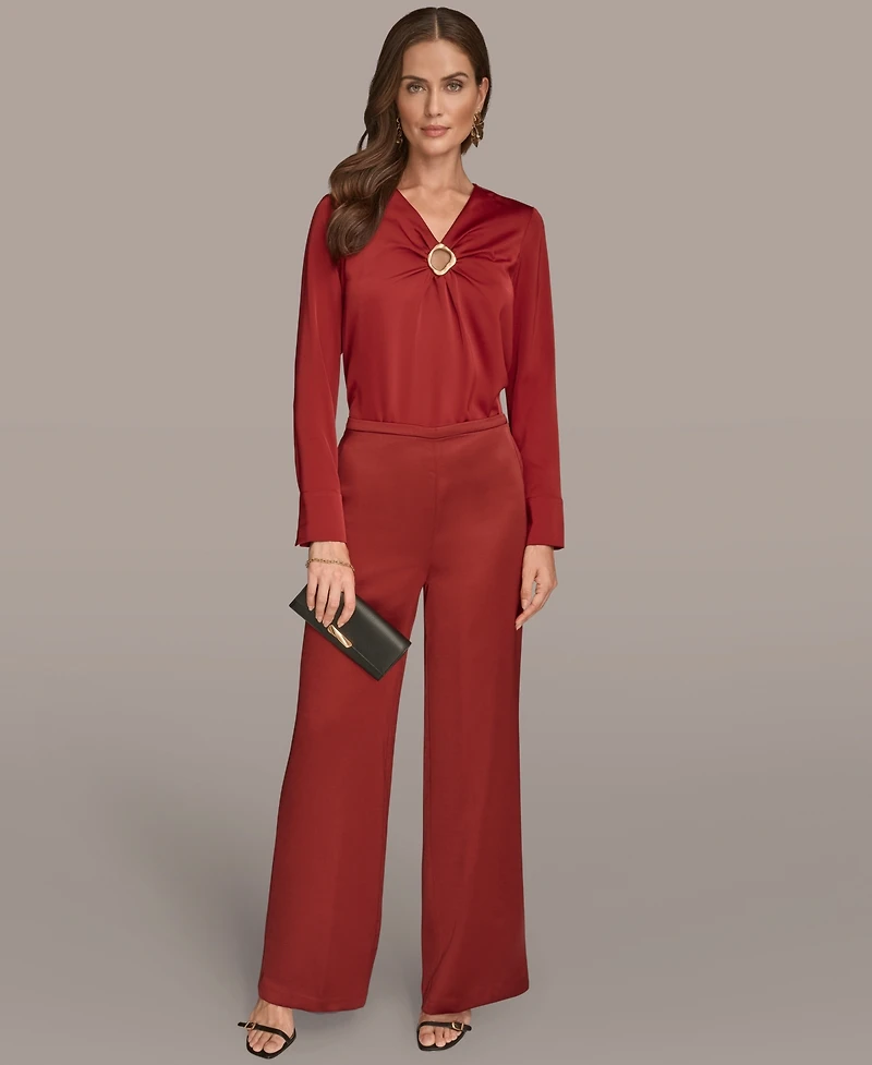 Donna Karan New York Women's Wide Leg Pants