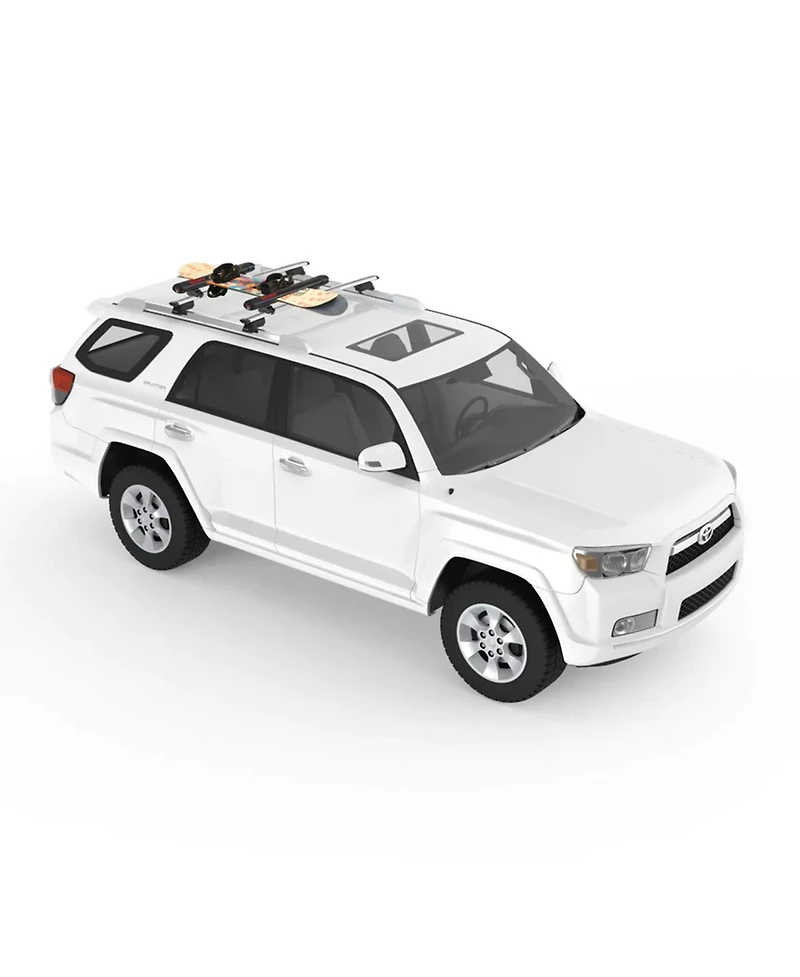 Yakima FatCat Evo 4 Skis or 2 Snowboards Mount Roof Rack, Fits T-Slot Crossbars