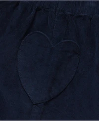 Lands' End Girls Corduroy Skirt with Heart Pockets