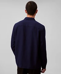 Calvin Klein Men's Classic-Fit Yarn-Dyed Houndstooth Shirt