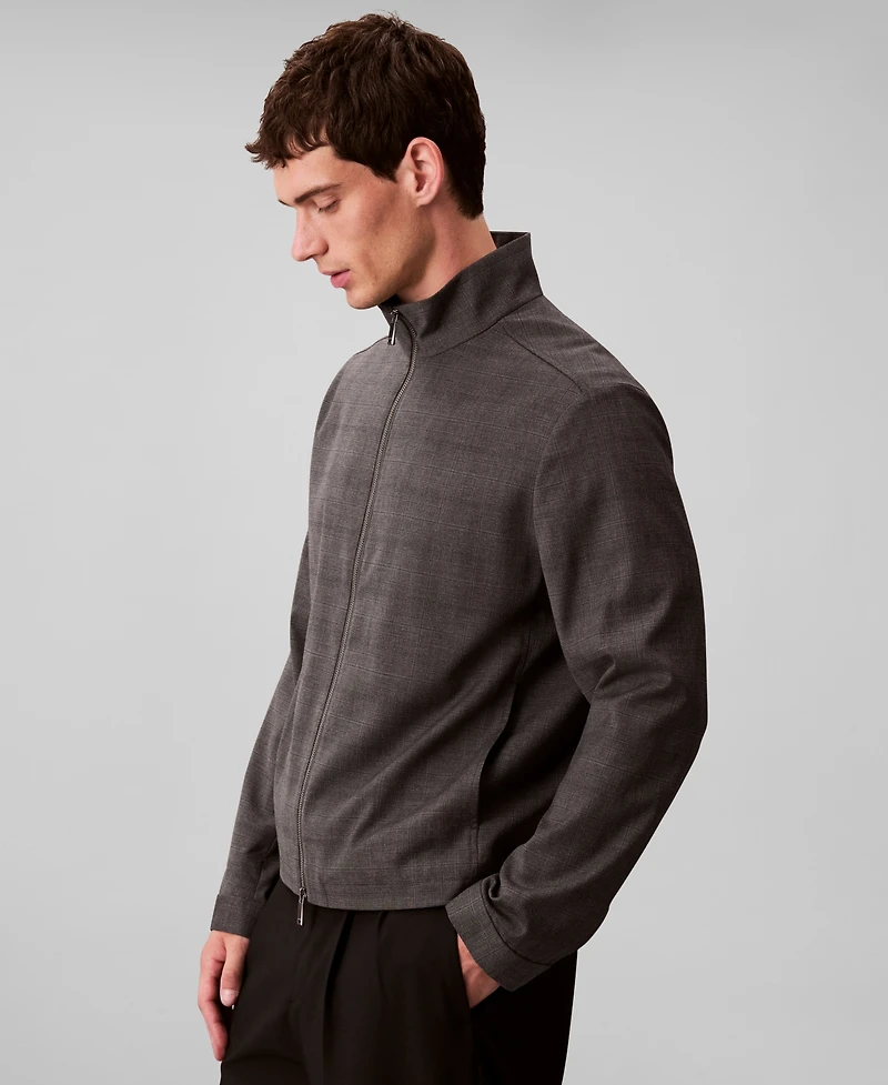 Calvin Klein Men's Yarn-Dyed Zip Jacket