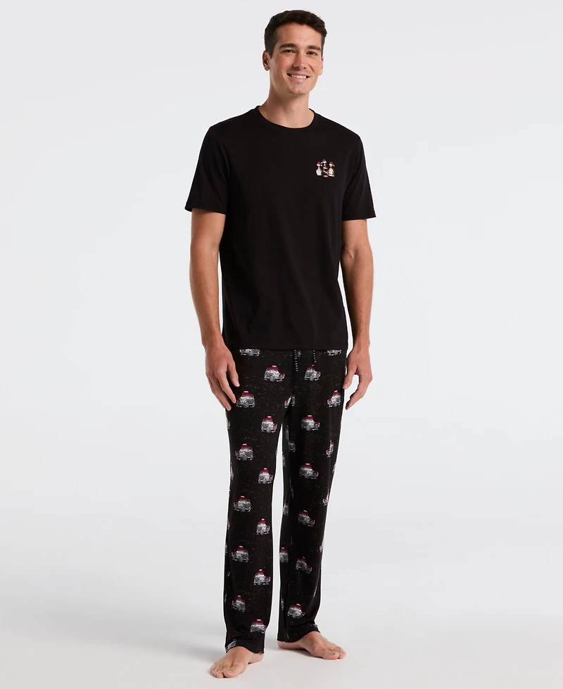 Perry Ellis Portfolio Men's Deluxe Touch Jersey Knit Pajama Pants