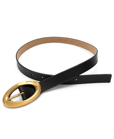 Michael Kors Women's 25mm Non-Reversible Leather Belt
