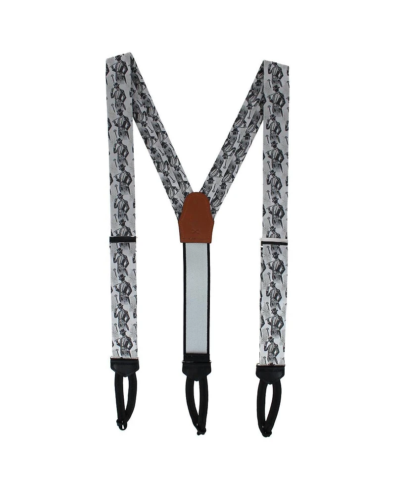 Trafalgar Ambrose Dapper Night Silk Formal End Suspenders
