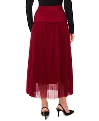 Vince Camuto Women's Pleated Pull On Midi Skirt