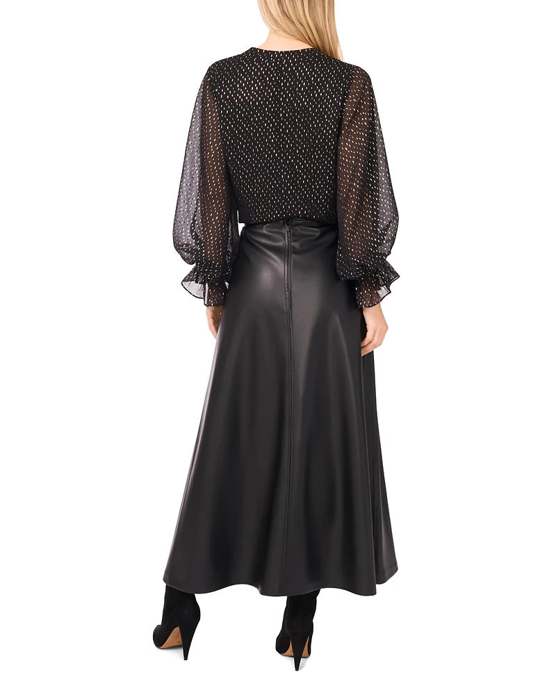 Vince Camuto Women's Balloon Sleeve Top