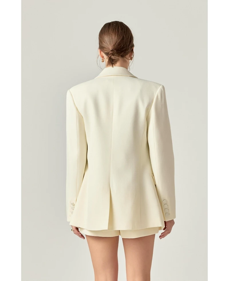 English Factory Women's Double Breasted Jacket