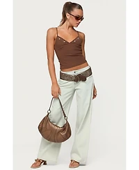 Edikted Women's Holland Bead V Neck Tank Top