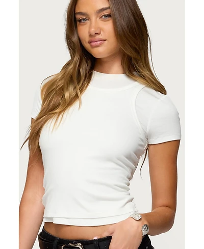 Edikted Women's Devlin Layered T Shirt