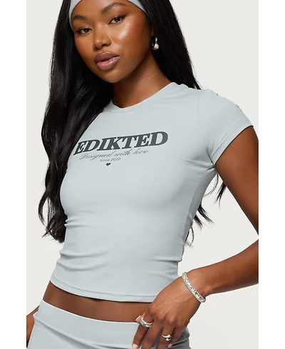 Edikted Women's With Love T Shirt
