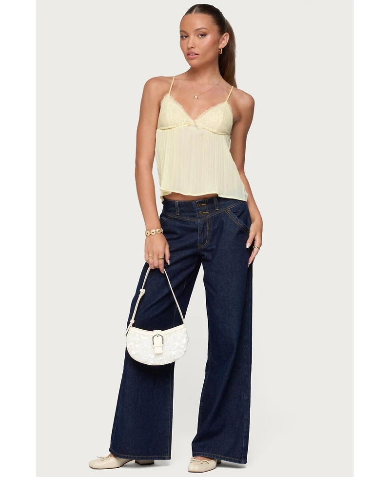 Edikted Women's Meredith Low Rise Jeans