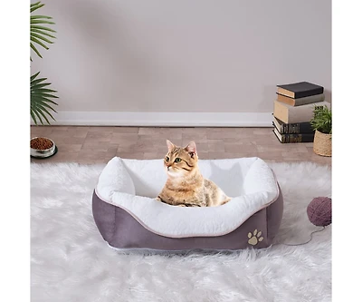 Zeus & Ruta Anthracite Pet Bed Small 19" x 13"