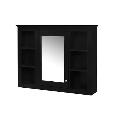 Chic Crate-Tall Bathroom Storage Cabinet Freestanding Cabinet w/ 2 Different-Size Drawers & Adj. Shelf | Mdf Painted Finish | White