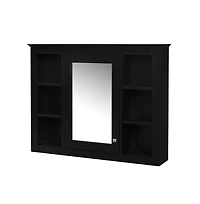 Chic Crate-Tall Bathroom Storage Cabinet Freestanding Cabinet w/ 2 Different-Size Drawers & Adj. Shelf | Mdf Painted Finish | White