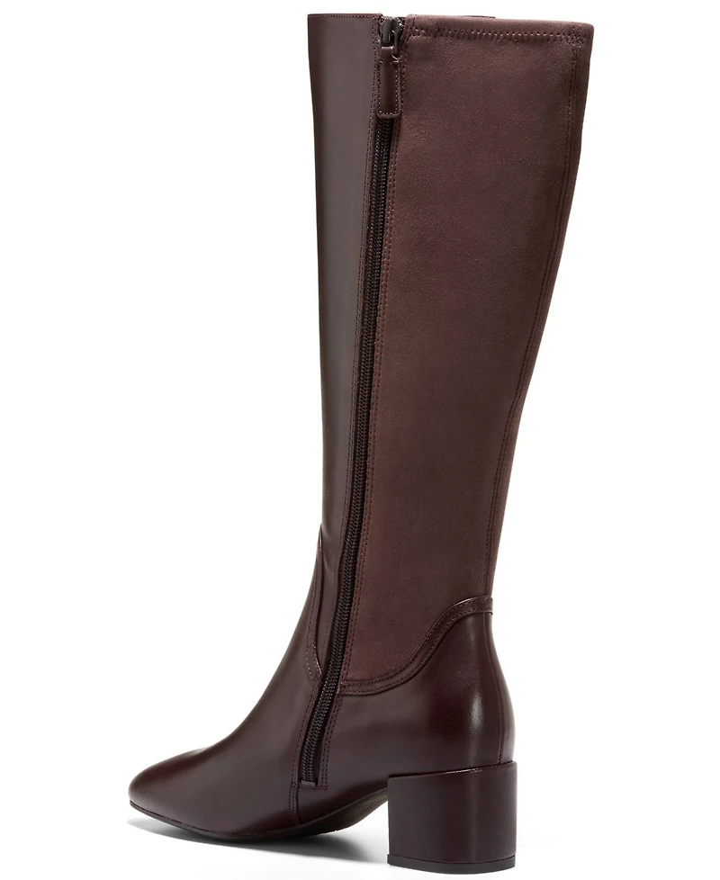 Cole Haan Women's Go-To-Serenna Block Heel Tall Shaft Dress Boots
