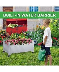 Chic Crate Soltanica Raised Garden Bed with Wheels