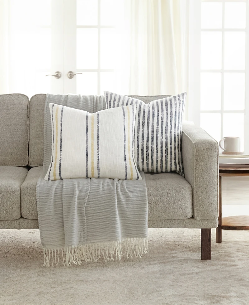 ienjoy Home Yarn-Dyed Patterns 2-Pack Decor Pillows, 20" x 20"