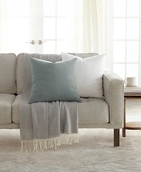 ienjoy Home Slub Cotton Solid 2-Pack Decor Pillows, 20" x
