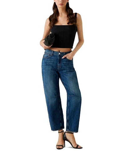 Guess Women's Barrel Fit High Rise Jeans