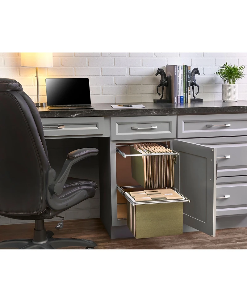 Rev-a-Shelf (2) 14.5" Tier Base Cabinet File Drawer Organizer System, Ras-fd-kit