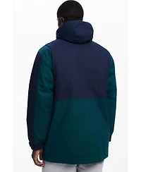 Desigual Men's Two-tone parka with hood