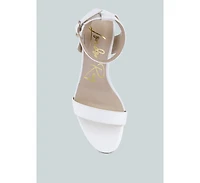 Poloma Clear Block Heel Party Sandals Women