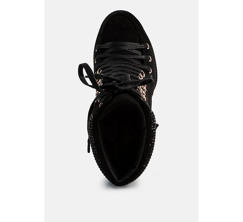 Womens birch block heeled ankle boots