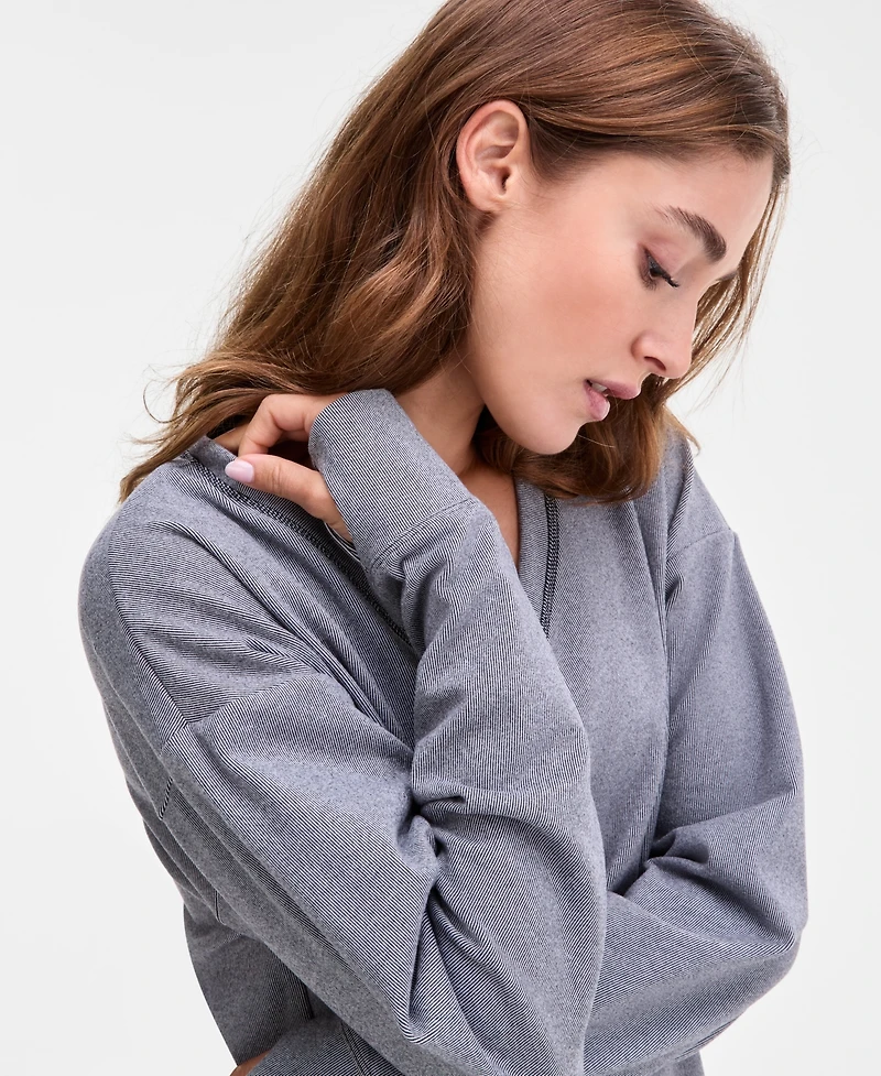 Id Ideology Women's Brushed Rib V-Neck Sweater, Macy's Exclusive