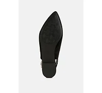 Dolan Velvet Slingback Flat Womens Sandals Women