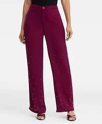 I.n.c. International Concepts Women's High-Rise Embellished Pants, Macy's Exclusive