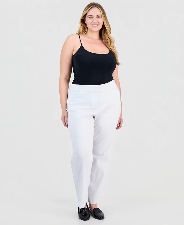 Shop Jm Collection Plus and Petite Curvy Pants, Created for Macy's