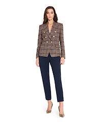 Tahari Asl Petite Plaid Blazer Jacket