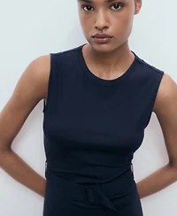 Mango Women's Belt Midi Dress