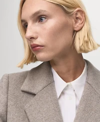 Mango Women's Double-Breasted Wool Coat
