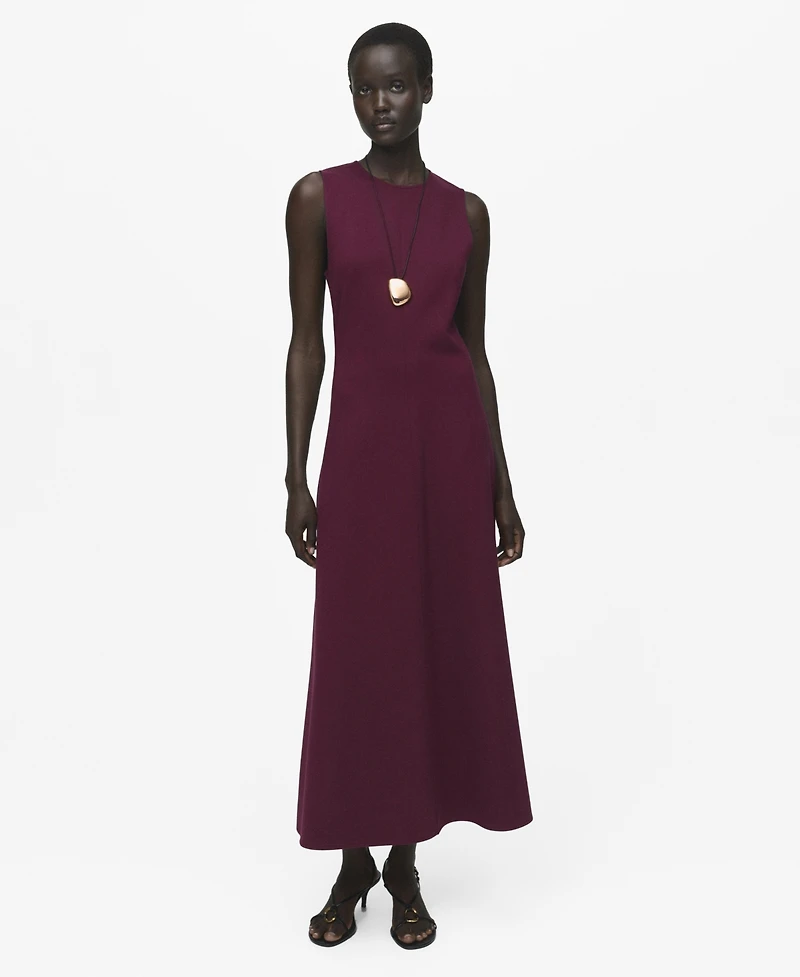 Mango Women's Long Flared Dress