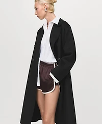 Mango Women's Handmade Oversized Wool Coat