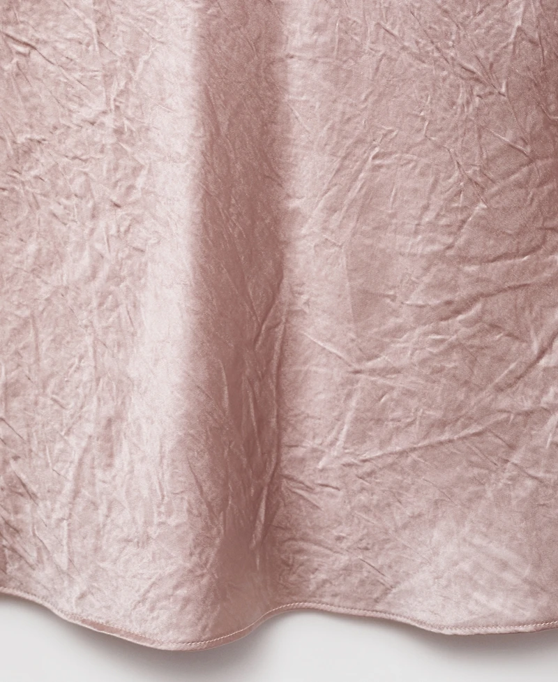 Mango Women's Wrinkled-Effect Satin Blouse