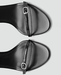 Mango Women's Buckled Stiletto Heel Sandals