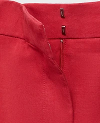 Mango Women's Linen-Blend Balloon Suit Pants