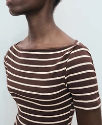 Mango Women's Mixed Striped Dress