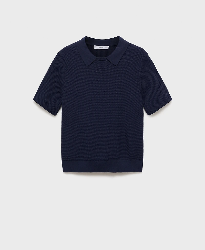 Mango Women's Shirt Collar Sweater