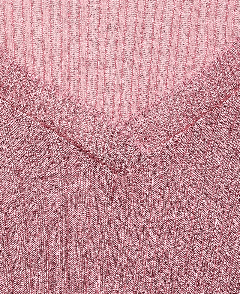 Mango Women's Short-Sleeved Lurex Sweater