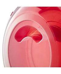 Sterilite Clear Lid Red Base Nesting Storage Christmas Wreath Box (12 Pack)