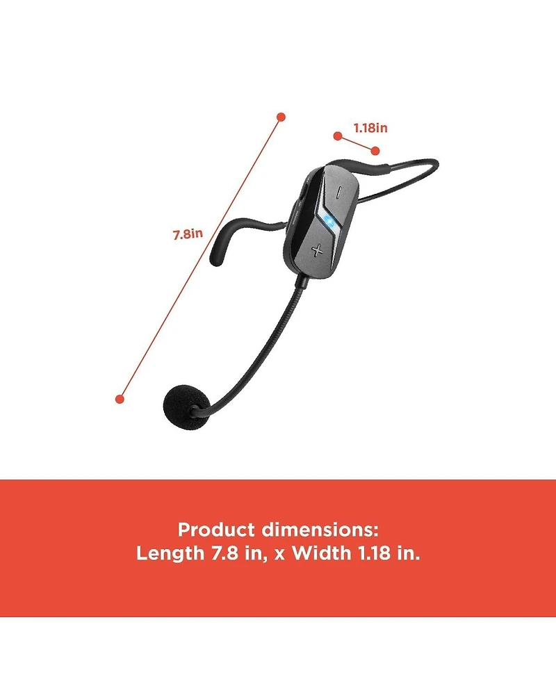RadioShack Wireless Headset Microphone For Streaming and Video Recording With Usb C For Charging (Receiver and Microphone Included) 3301587