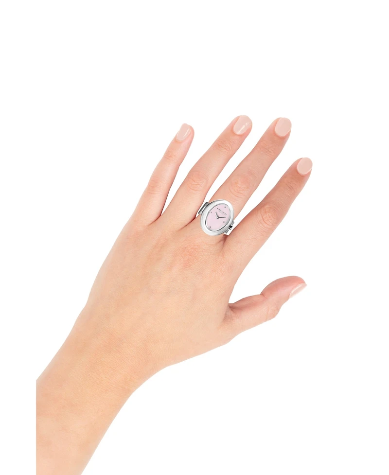 Coach Women's Sammy Silver Tone Stainless Steel Ring Watch, 18mm