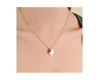 Lev Heart Pendant Charm Necklace in 14K Gold-Plated Sterling Silver