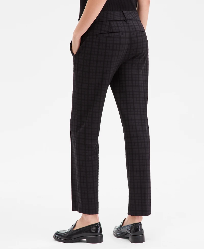 Liverpool Los Angeles Women's Gemma Plaid Jacquard Knit Pants