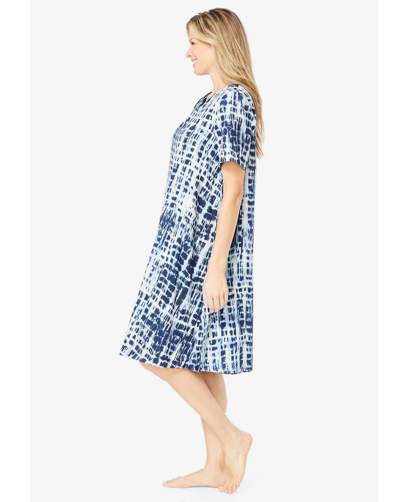Dreams & Co. Women's Reversible Gauze Lounger
