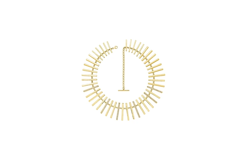 Lucy Quartermaine Large Key Necklace in Gold Vermeil